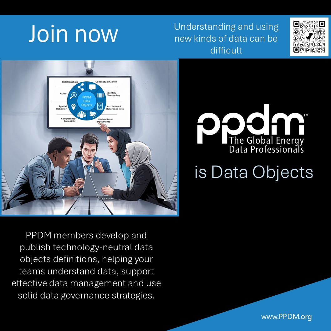 PPDMAssociation's tweet image. PPDM members work together to develop and publish industry-neutral data object definitions.
Join the PPDM community and stay ahead in data management.
#PPDM #DataObjects #DataManagement #DataStrategy #DataStandards #DataProfessionals