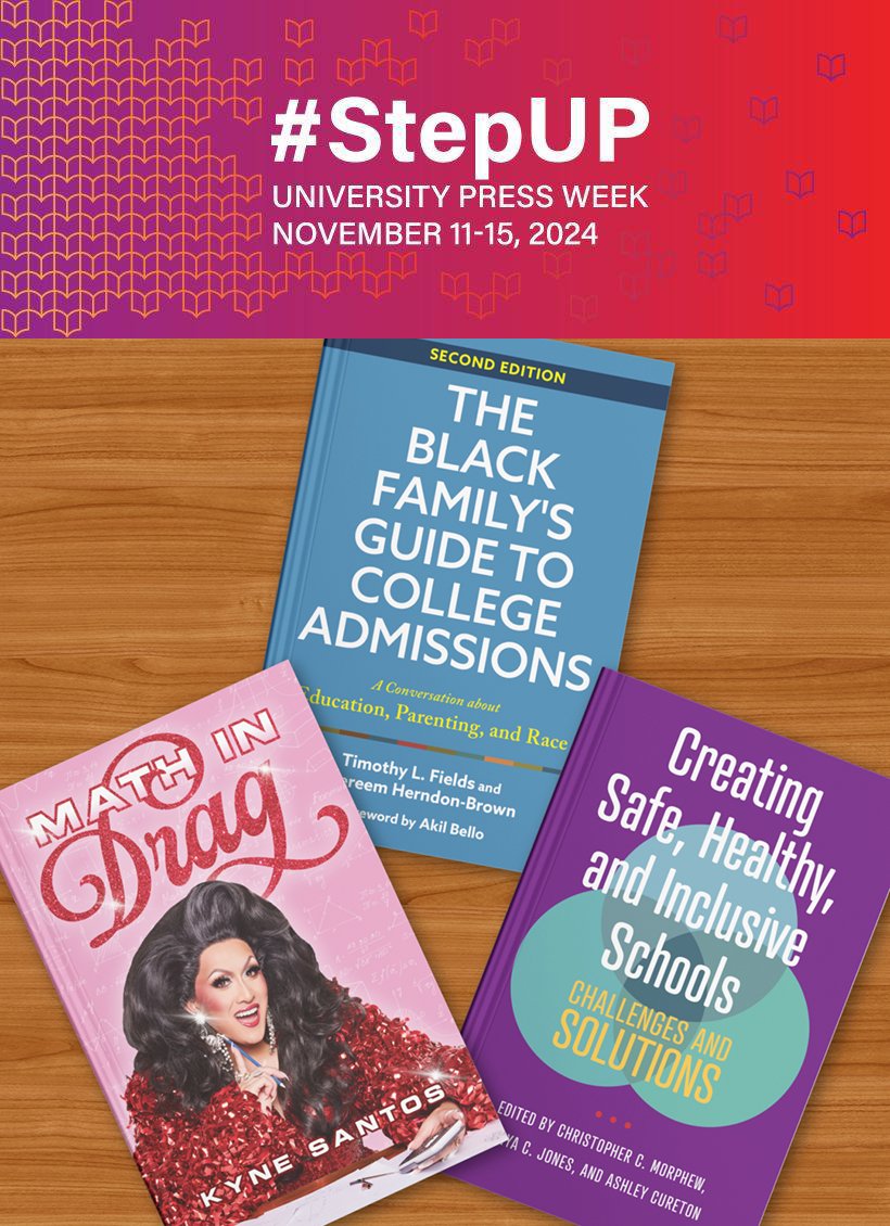 JHUPress's tweet photo. It's University Press Week! #UPWeek
This year, we join the @aupresses annual blog tour looking at the ways Hopkins Press #StepsUP
Today, we look at how we #StepUP in our commitment to amplifying DEIA voices
https://t.co/6CIvCCFijA https://t.co/XZrsL8CDVG