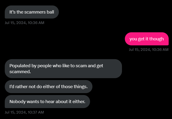 I texted 100 people who knew nothing about web3

• 90 ghosted me
• 9 did not give a f♥ck
• But 1 person made a point

Here's what he said and what scared me🧵: