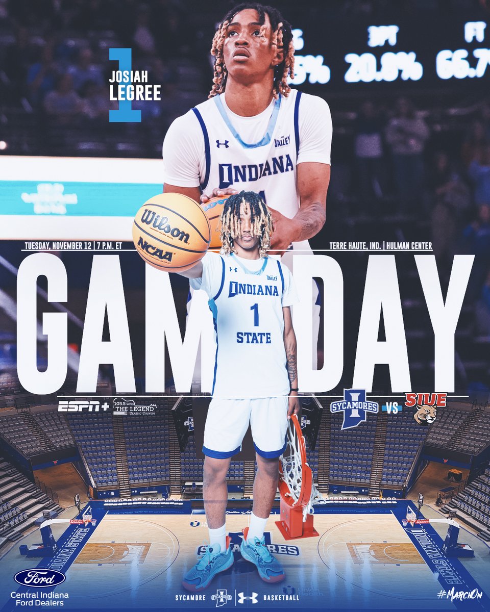 Indiana State Basketball (@indstbasketball) on Twitter photo Gameday in Hulman!
π SIU Edwardsville
ποΈ Hulman Center
π Terre Haute, Ind.
π 7 p.m. ET
π΅ Halftime performance by <a href="/IndStSpirit/">Indiana State Spirit Squad</a> & <a href="/IndStBaseball/">Indiana State Baseball</a>
π tinyurl.com/5ybf8vhr
π tinyurl.com/2juyzc7a
πΊ tinyurl.com/4pm4mpfp
#MarchOn Gameday in Hulman!
π SIU Edwardsville
ποΈ Hulman Center
π Terre Haute, Ind.
π 7 p.m. ET
π΅ Halftime performance by <a href="/IndStSpirit/">Indiana State Spirit Squad</a> & <a href="/IndStBaseball/">Indiana State Baseball</a>
π tinyurl.com/5ybf8vhr
π tinyurl.com/2juyzc7a
πΊ tinyurl.com/4pm4mpfp
#MarchOn