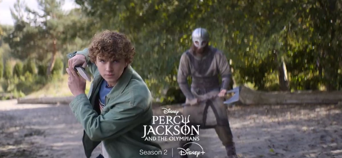 FilmUpdates's tweet photo. New look at ‘PERCY JACKSON &amp; THE OLYMPIANS’ Season 2.

Premieres on Disney+ in 2025. https://t.co/SOWT26TC7F