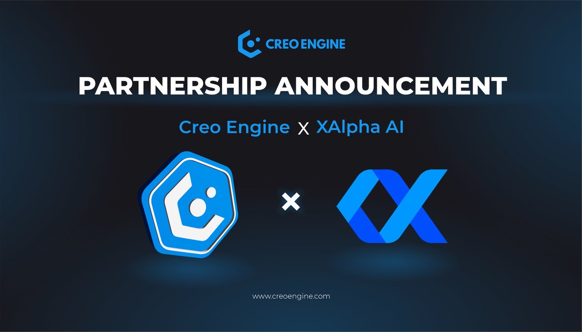 creo_engine's tweet photo. We’re thrilled to announce our partnership with @XAlphaAI_Team to bring even more value to Creotizens!

$CREO x $XALPHA: 𝐔𝐧𝐥𝐨𝐜𝐤𝐢𝐧𝐠 𝐒𝐦𝐚𝐫𝐭 𝐈𝐧𝐬𝐢𝐠𝐡𝐭𝐬 & 𝐑𝐞𝐚𝐥-𝐓𝐢𝐦𝐞 𝐌𝐚𝐫𝐤𝐞𝐭 𝐓𝐫𝐞𝐧𝐝𝐬

With @XAlphaAI_Team joining the $CREO ecosystem, we’re integrating powerful crypto insights and engagement tools for our community:

• 𝐑𝐞𝐚𝐥-𝐓𝐢𝐦𝐞 𝐓𝐨𝐤𝐞𝐧 𝐔𝐩𝐝𝐚𝐭𝐞𝐬: Stay ahead with alerts on trending tokens, keeping you informed of market movements as they happen.

• 𝐄𝐟𝐟𝐨𝐫𝐭𝐥𝐞𝐬𝐬 𝐌𝐚𝐫𝐤𝐞𝐭 𝐓𝐫𝐚𝐜𝐤𝐢𝐧𝐠: Xalpha’s alert bot, now live in the CREO Telegram community, offers instant insights wherever you are.

• 𝐒𝐦𝐚𝐫𝐭𝐞𝐫 𝐓𝐫𝐚𝐝𝐞𝐬, 𝐅𝐚𝐬𝐭𝐞𝐫 𝐃𝐞𝐜𝐢𝐬𝐢𝐨𝐧𝐬: Through the $XALPHA extension, AI-driven summaries save time on research and allow you to act faster.

What’s $XALPHA? 𝐗𝐀𝐥𝐩𝐡𝐚𝐀𝐈 𝐥𝐞𝐯𝐞𝐫𝐚𝐠𝐞𝐬 𝐓𝐰𝐢𝐭𝐭𝐞𝐫 𝐝𝐚𝐭𝐚 𝐭𝐨 𝐡𝐞𝐥𝐩 𝐲𝐨𝐮:

• Discover trending tokens with real-time insights.
• Track and engage with top influencers for valuable market perspectives.
• Trade tokens directly via Twitter.
• Save time with LLM-powered summarized insights for effective research.

Start exploring with @XAlphaAI_Team today and stay tuned for more partnerships designed to empower the $CREO community!