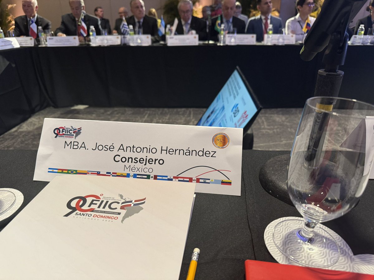 Como parte de la  Delegación 🇲🇽 <a href="/cmicnacional/">cmic nacional</a> participo en la 90° Reunión del Consejo Directivo de <a href="/FiicLa/">FIIC</a> en República Dominicana 🇩🇴 organizada por <a href="/cadoconrd/">CADOCON</a>.
Abordando temas relevantes de Construcción e Infrastructura #Latam y de los avances que se han logrado en la región.