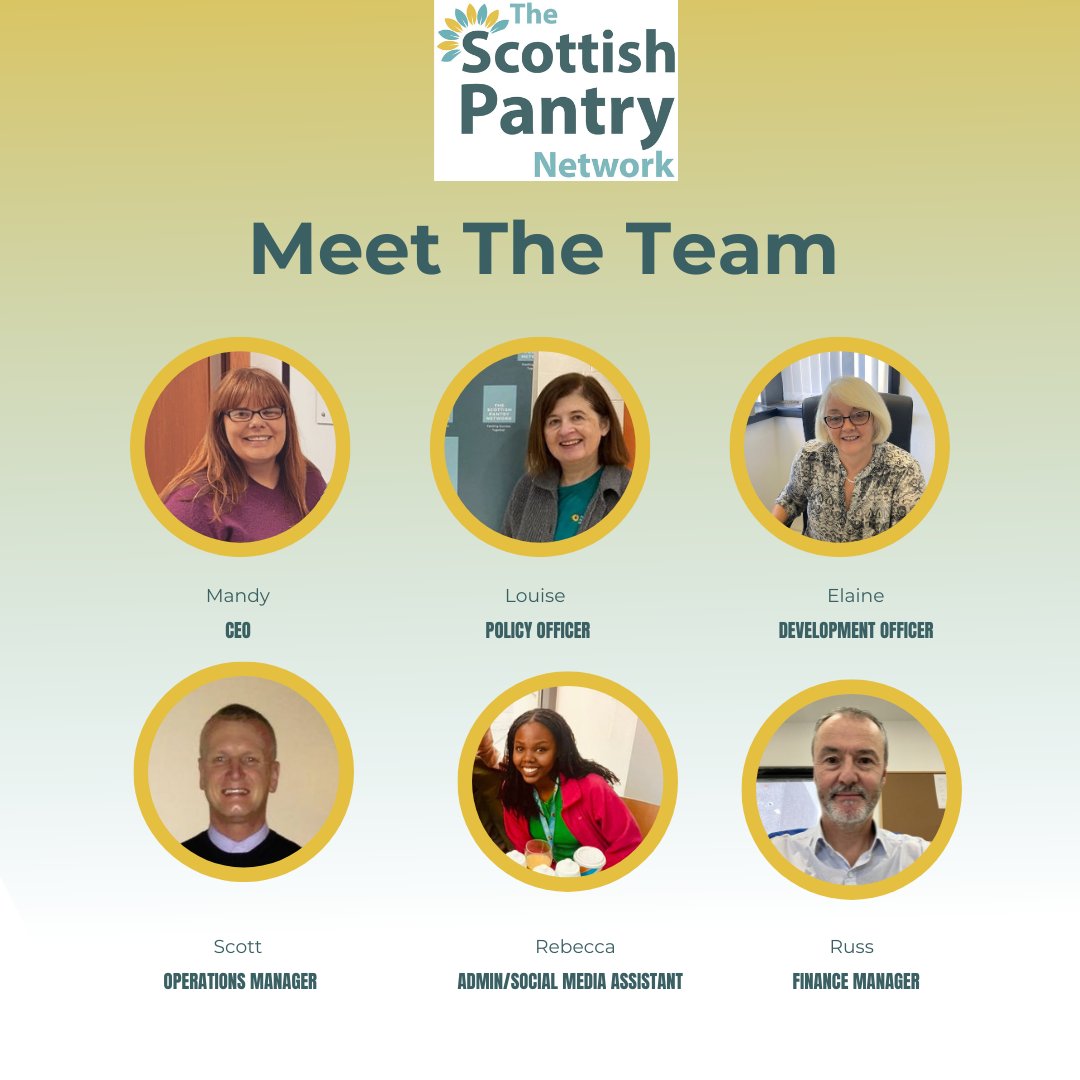 Considering all of our recent adjustments, including our new building, rebranding, and team members!

It would be best to reintroduce the Scottish Pantry Network team 👀✨ This does not exclude our volunteers, whom we will be introducing to you shortly ✅✨.

#happynewmonth