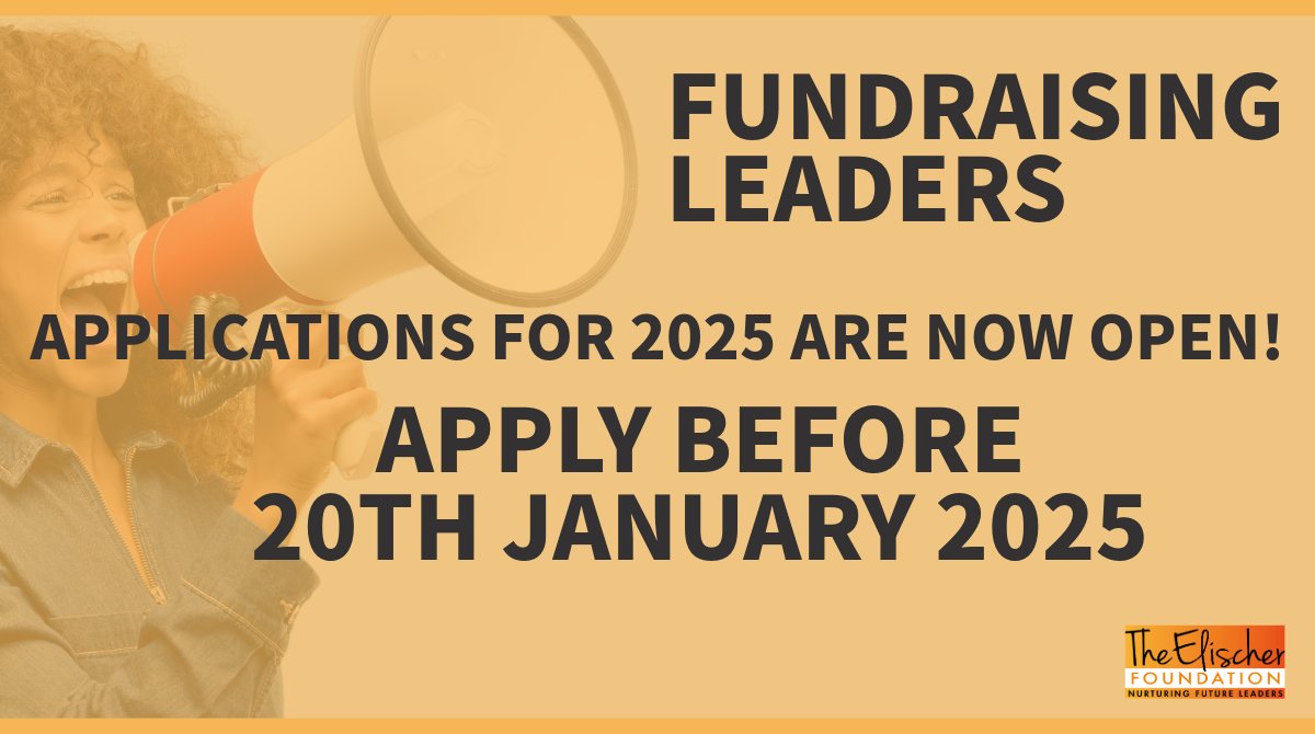 Applications are now open for the 2025/26 Leadership Mentoring programme!! 👉elischerfoundation.org/beamentee