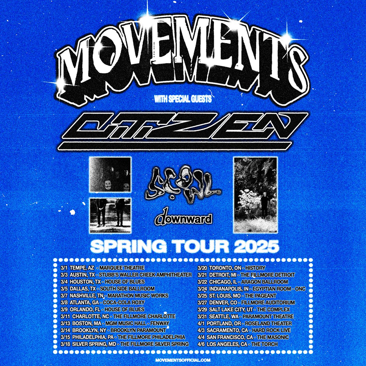 Tickets on sale Friday at 10AM local time.

citizentheband.net