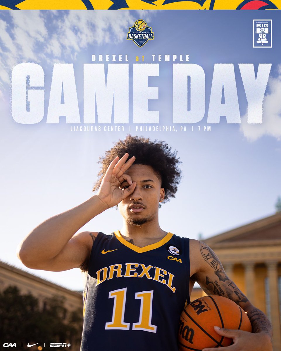 DrexelMBB's tweet photo. 𝐆𝐚𝐦𝐞 𝟑. 👌 #Big5isPhilly

🆚 l Temple
📍 l Liacouras Center
⏰ l 7 PM
💻 l https://t.co/eWuTl7OKy5
📈 l https://t.co/hsQjCI3oM2

#FearTheDragon https://t.co/8xw7zh4Paf