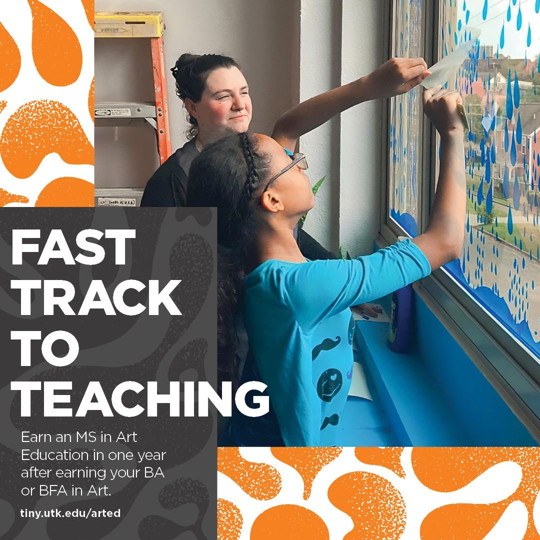Attention Fine Arts students! Did you know that you can earn a Master's degree in Education in just *one year* after earning your BA or BFA in Art? Head to buff.ly/3ClTqjp for more info!