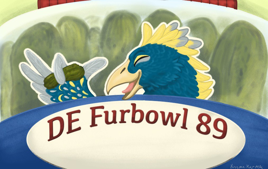TheFurstState's tweet image. The last furbowl of 2024 is 4 days away on Nov 16th.

Reminder to add this amazing badge made by @KissMeKarma, to your DE furbowl 2024 badge collection!

It's free to attend, badges are $5, bowling is $20.
Sign up today!
thefurststate.com/delaware-furbo…
#thefurstate