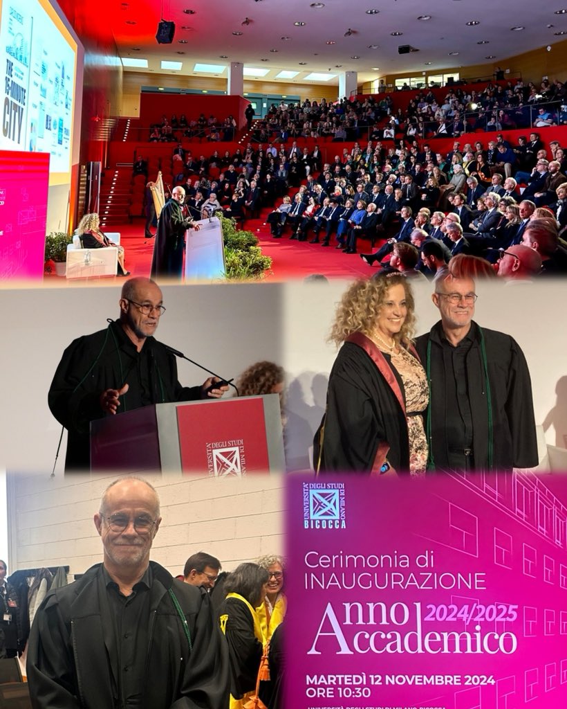 Chaire ETI Paris1 Sorbonne - IAE (@chaire_eti) on Twitter photo Pr <a href="/CarlosMorenoFr/">Pr Carlos Moreno | IAE-Paris Sorbonne</a> for the kick off the 2024-2025 academic year at the University of Milano-Bicocca
A full Aula Magna, with colleagues, students, staff, Mayor Sala, President of Lombardy, and distinguished guests.
Invited by Rector G. Iannantuoni he delivered a Lectio Magistralis Pr <a href="/CarlosMorenoFr/">Pr Carlos Moreno | IAE-Paris Sorbonne</a> for the kick off the 2024-2025 academic year at the University of Milano-Bicocca
A full Aula Magna, with colleagues, students, staff, Mayor Sala, President of Lombardy, and distinguished guests.
Invited by Rector G. Iannantuoni he delivered a Lectio Magistralis