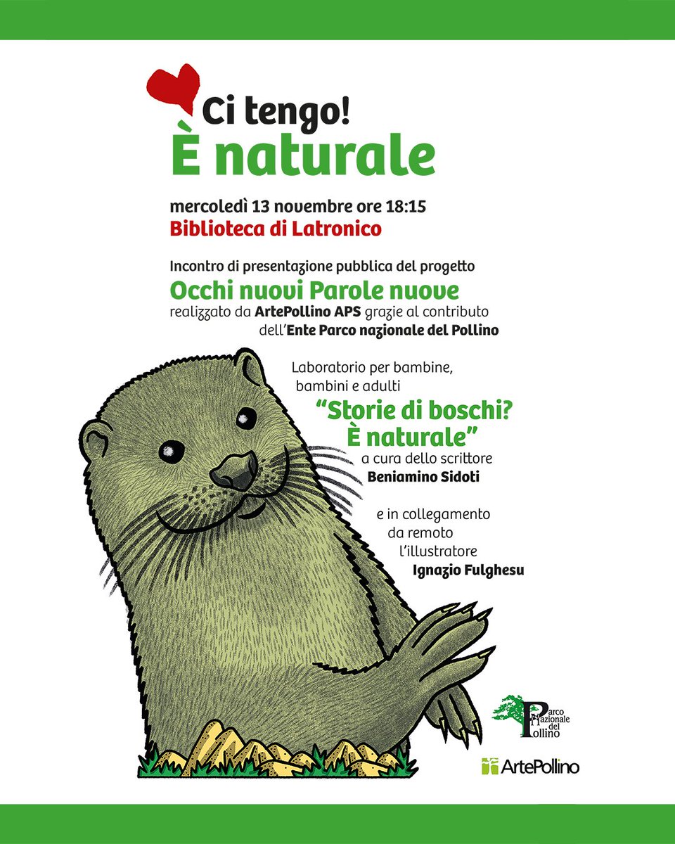 Nell'ottica di guardare ai nostri territori con "occhi nuovi" e raccontarli con "parole nuove" ArtePollino ha costruito un progetto, grazie al contributo dell' Ente Parco Nazionale del Pollino, per richiamare l'attenzione sul valore della natura.

#pollinonationalpark #UNALTROSUD