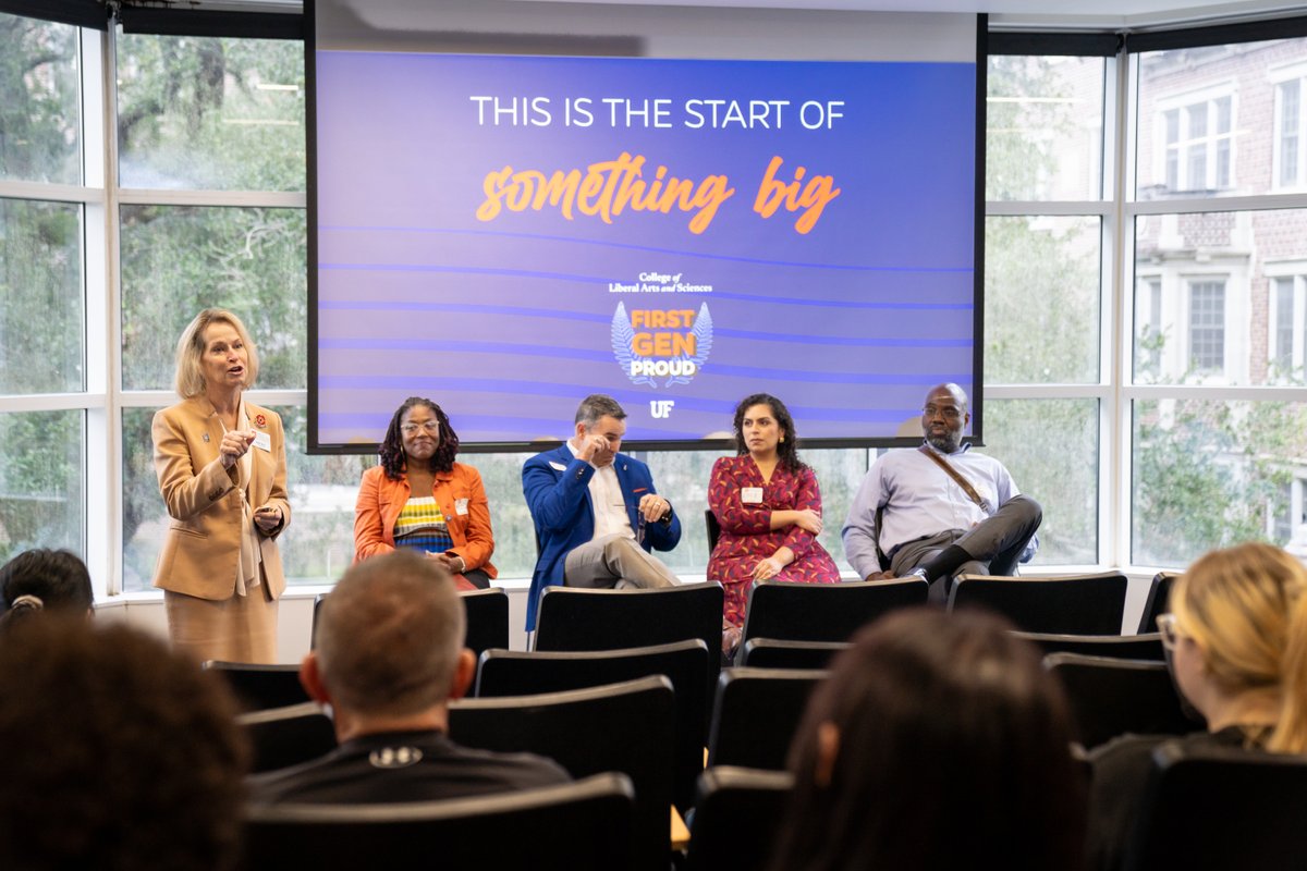 UF_CLAS's tweet image. A big thank you to everyone who joined us last week at our CLAS First-Gen Celebration! Here's to breaking new ground together! 🧡💙This is the start of something big. #FirstGenUF