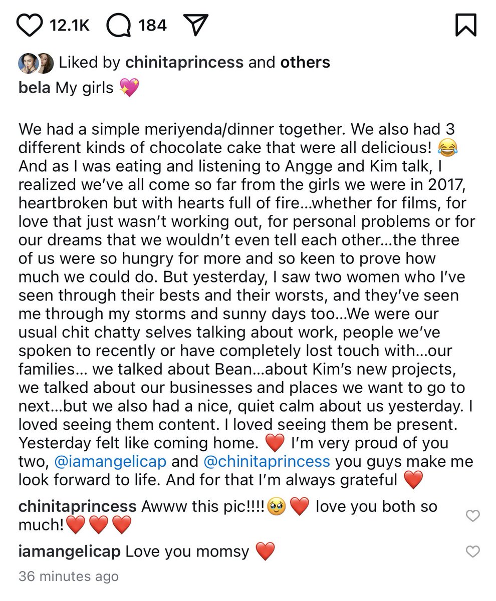Niel13Pau's tweet photo. Friendship goals❤️
Bela is the soul, Angge is the heart, and Kimmy is the spirit… Hayyyssss these three. Kakaiyak ❤️🥹

#KimPau https://t.co/otAyLsogqM
