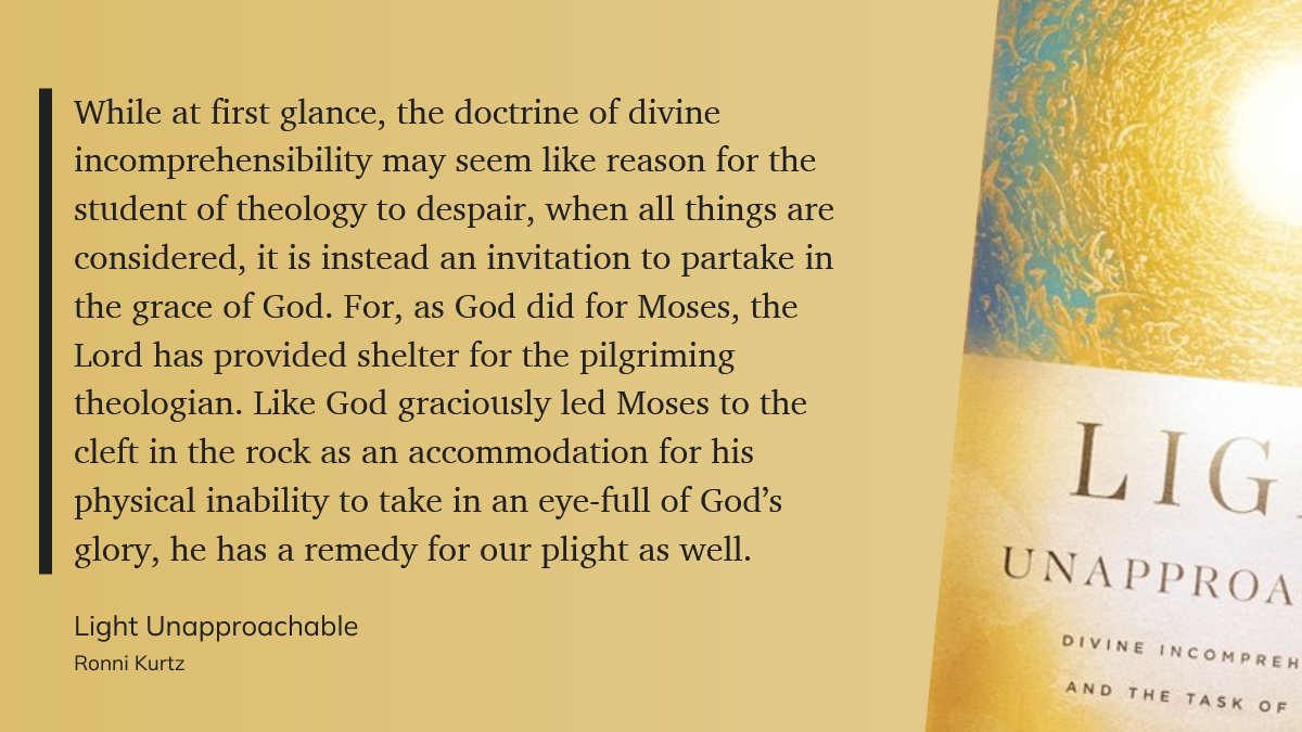 tedolsen's tweet photo. J. I. Packer's "Knowing God" is an @ivpress classic. Today IVP is releasing @RonniKurtz's "Light Unapproachable," a book on the limits of that knowing. It's invigorating. Get your dose of theological awe, folks.
https://t.co/Wnvxuqw4gm https://t.co/UBtAioIT1q