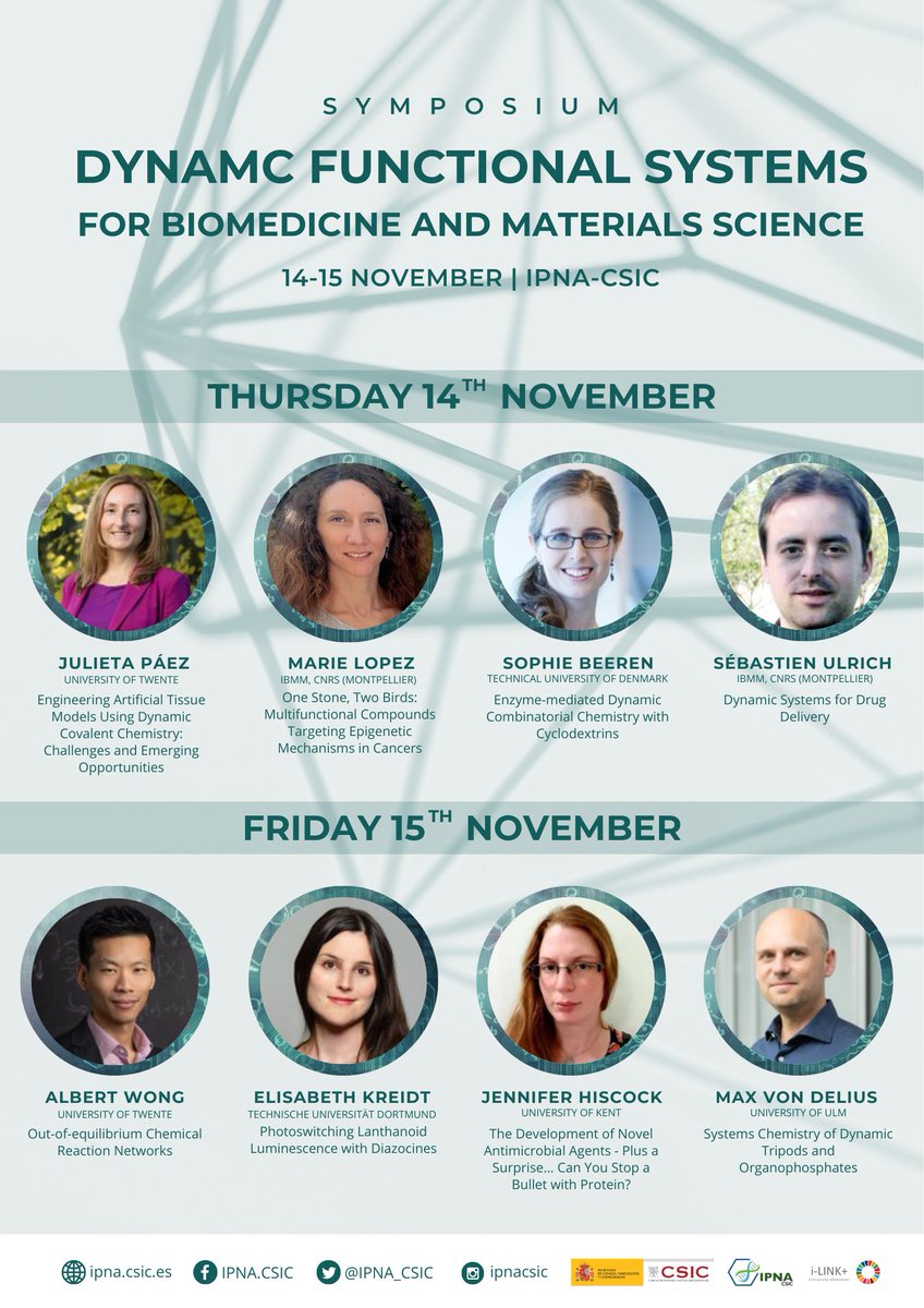 IPNA (@ipnacsic) on Twitter photo Los días 14 y 15 de noviembre vamos a conocer de primera mano el trabajo de estos 8 excelentes investigadores europeos gracias al Programa i-LINK del  <a href="/CSIC/">CSIC</a> 
ipna.csic.es/evento/2024/11… Los días 14 y 15 de noviembre vamos a conocer de primera mano el trabajo de estos 8 excelentes investigadores europeos gracias al Programa i-LINK del  <a href="/CSIC/">CSIC</a> 
ipna.csic.es/evento/2024/11…