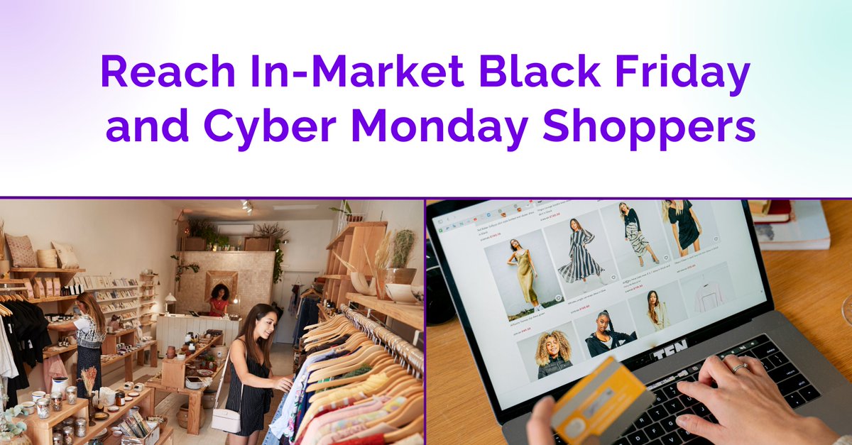 Last year, consumers spent a record-breaking $9 billion on Black Friday and another $11 billion on Cyber Monday. As holiday shopping intensifies, brands and agencies have the opportunity to connect with in-market shoppers who are ready to buy.

By combining our behavioral and
