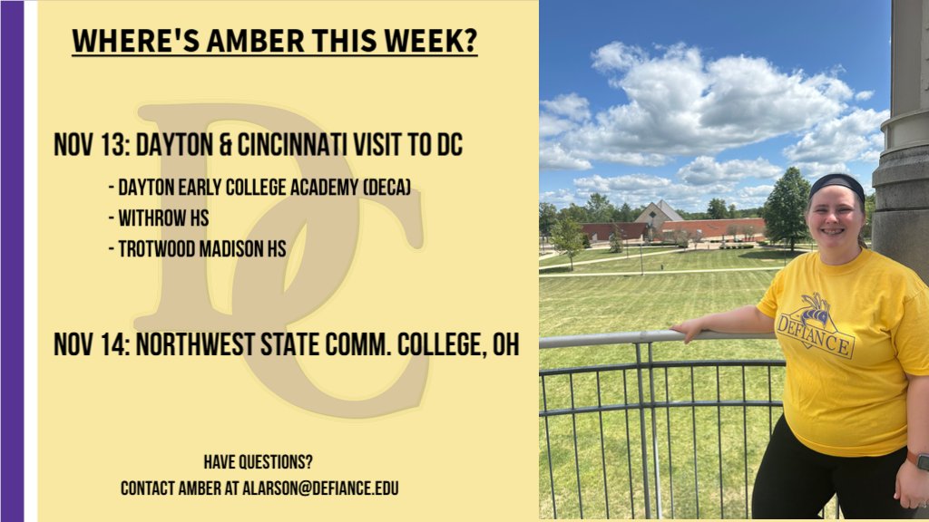 Defiance College Admissions tweet media