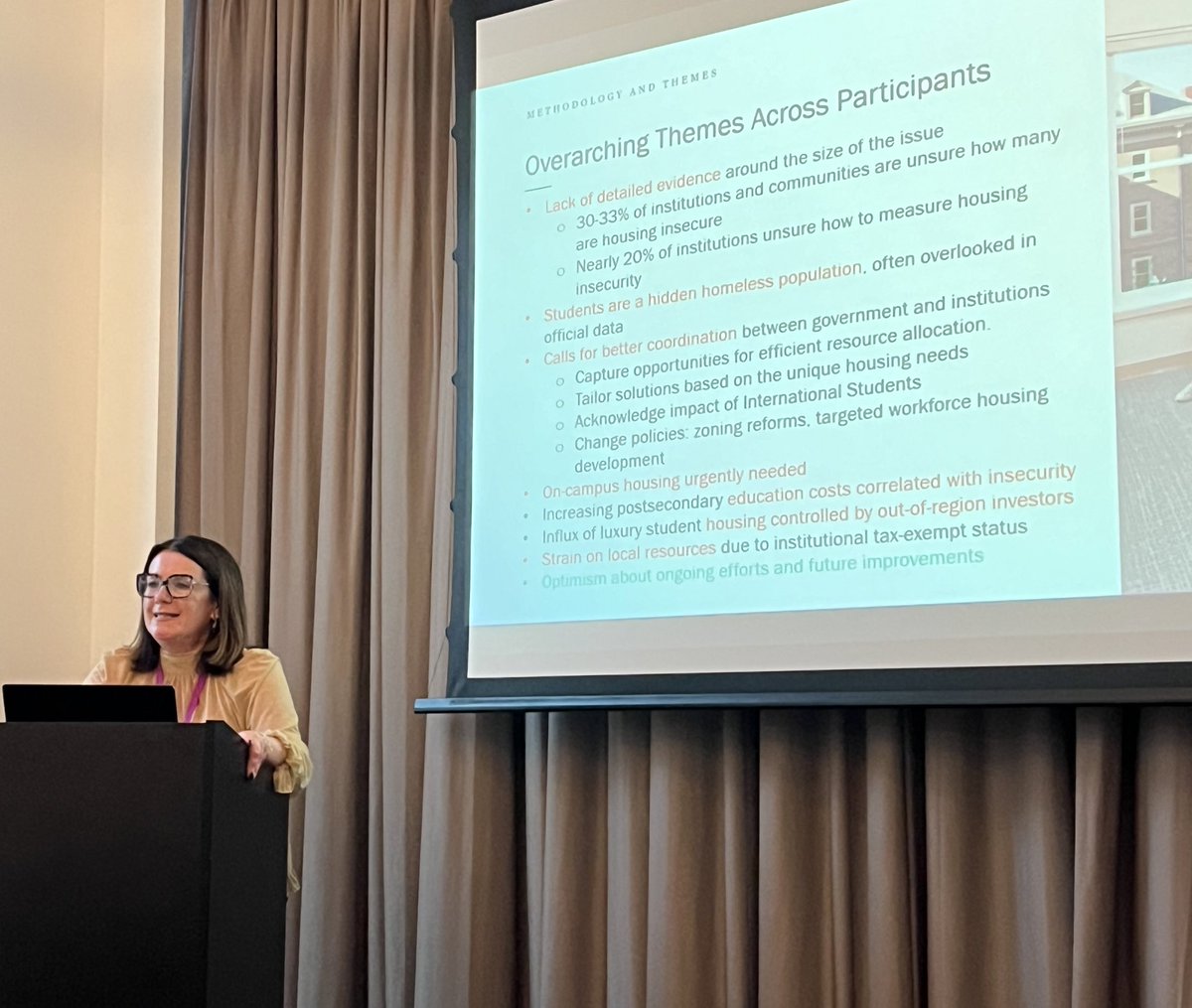 “The partnership piece of town/gown is of ultimate importance when we talk about housing insecurity.” Cooper Healey, ITGA President speaking at #uktga2024