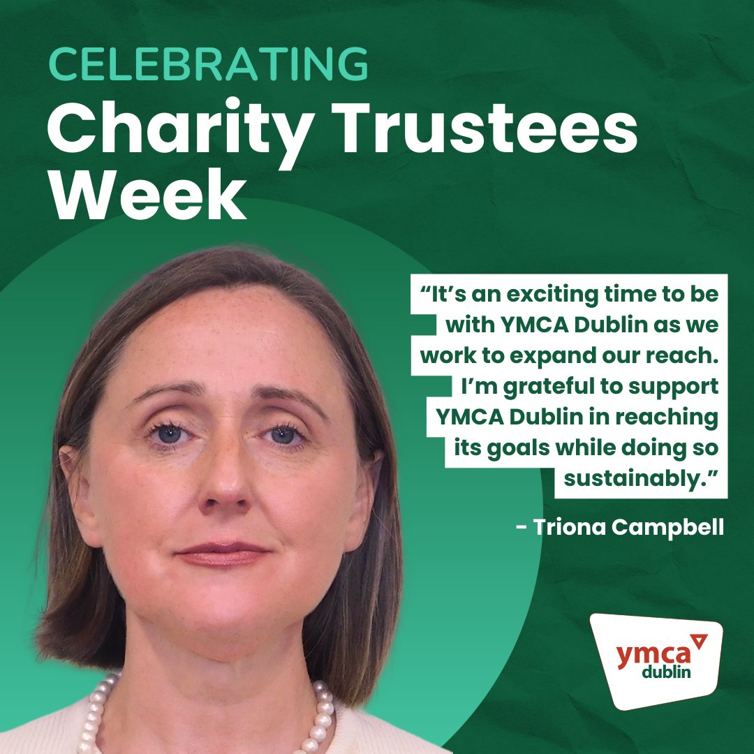 To conclude our #CharityTrusteesWeek series, we’re honoured to spotlight Triona Campbell—a dedicated YMCA Dublin board member whose strategic expertise and commitment to community are vital to our mission. #TrusteesWeekIrl
Read more:ymca.ie/celebrating-ch…