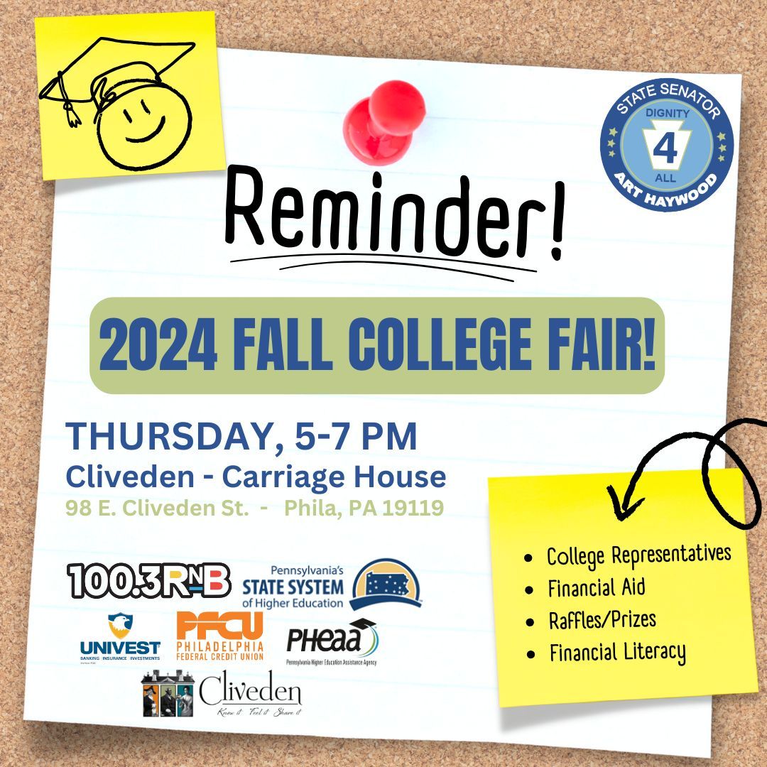 Reminder! Join us Thursday from 5-7 PM to learn how college can be your pathway to financial freedom