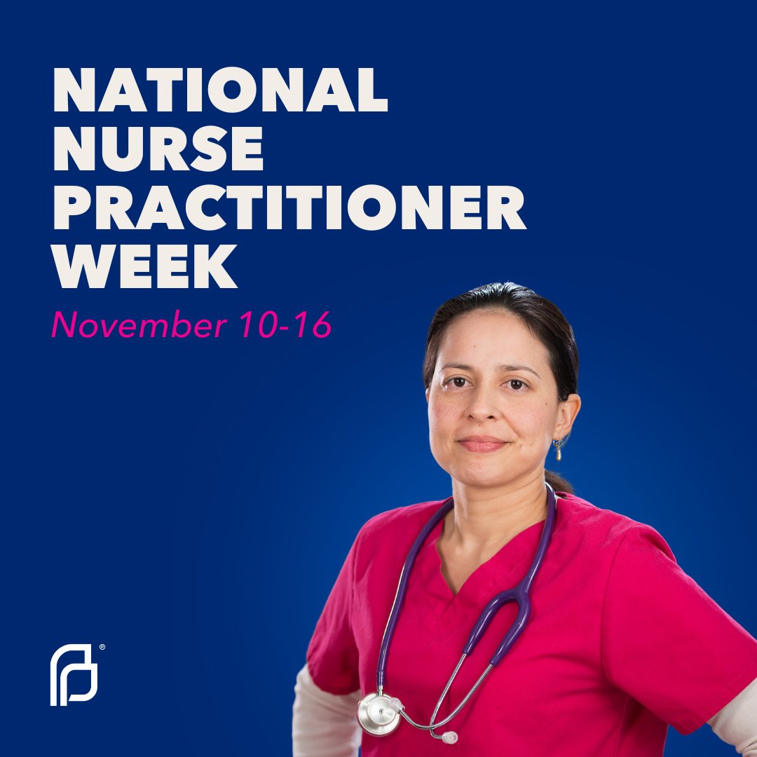 We are incredibly grateful to have the privilege of working with committed, caring, and compassionate nurse practitioners at Planned Parenthood, especially during National Nurse Practitioner Week 💙

#NursePractitionerWeek #HealthcareHeroes