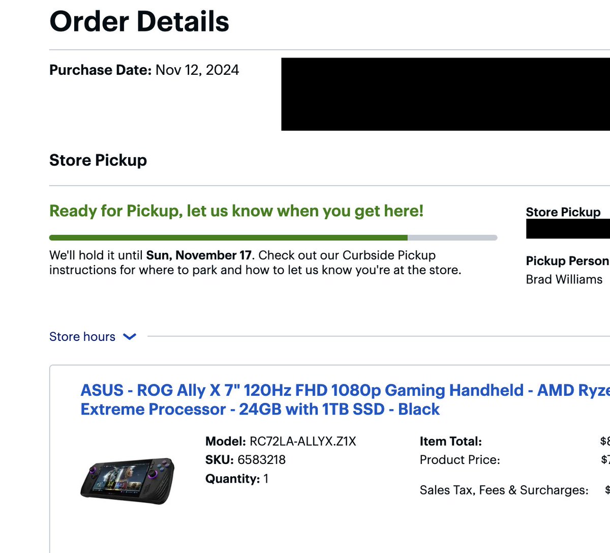 I guess I'll just return the other one if it ever ships.

I'm frankly surprised this one didn't get delayed, too.😅