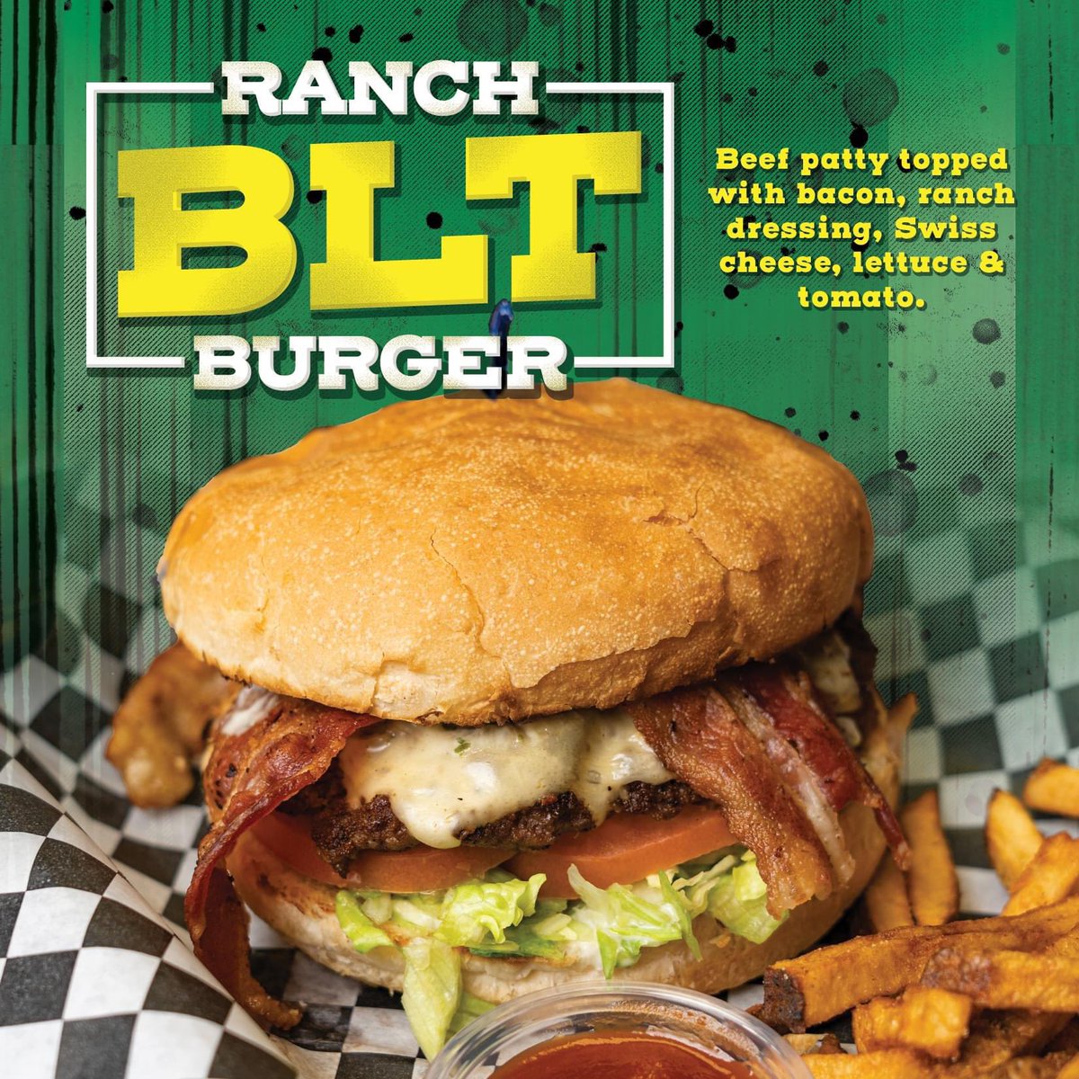 Discover the perfect burger for those who love ranch dressing, our signature Legendary Ranch BLT Burger, a mouthwatering delight for your taste buds 🤤