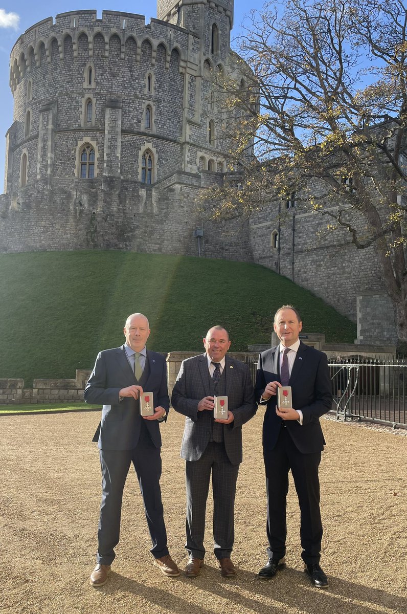 A surreal, bittersweet day
Collecting our MBEs from the Prince of Wales at Windsor Castle
A great honour to recognised for the fundraising we have done for <a href="/PAPYRUS_Charity/">PAPYRUS</a> 
We’re very proud to receive these but wish we were never in position to have met each other