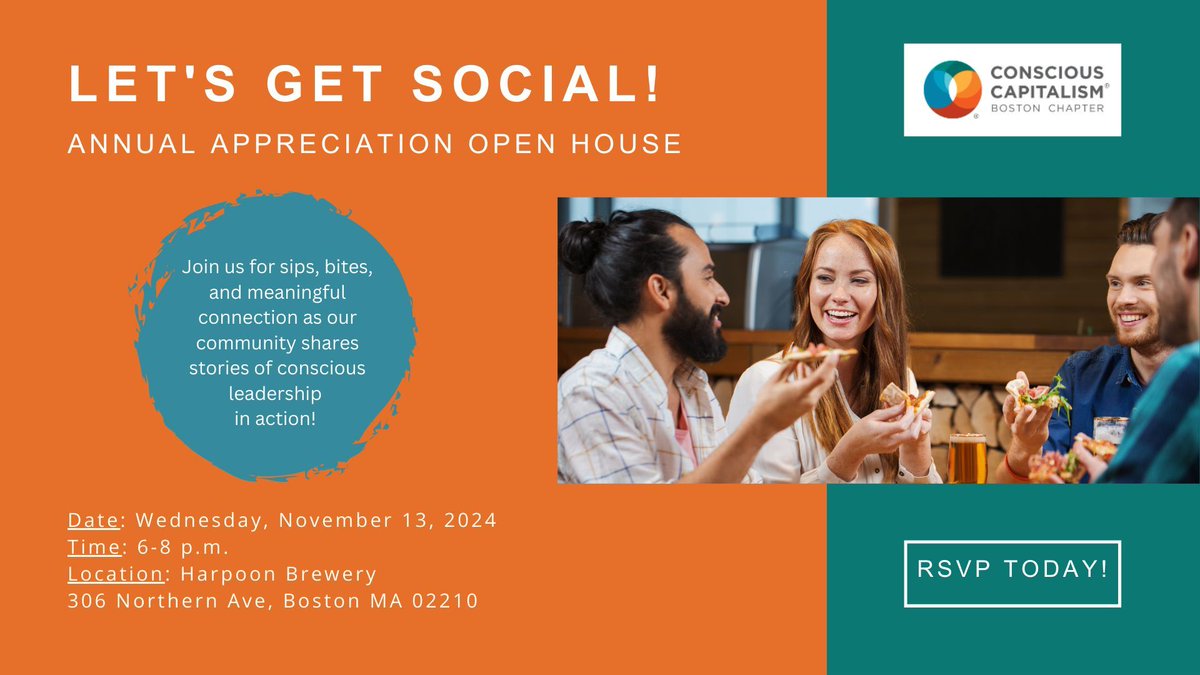 Let's get social! Last chance to sign up for our Annual Appreciation Open House at Harpoon Brewery, Wed. Nov. 13. Be our guest for an evening of sips, bites, and meaningful connections!  buff.ly/40GQw2T
