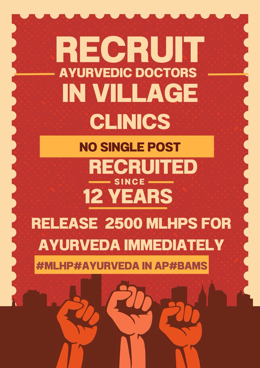 ayurvedadocs_ap's tweet photo. @naralokesh Sir, for 12 frustrating years, Ayurveda graduates have had no job opportunities. Many are struggling despite being qualified. 🙏 Please release 2,500 vacancies in #VillageHealthClinics for ayurveda doctors to uplift rural healthcare &amp; provide jobs. 🌿 #AyurvedaJobs https://t.co/osGvYAWQyq