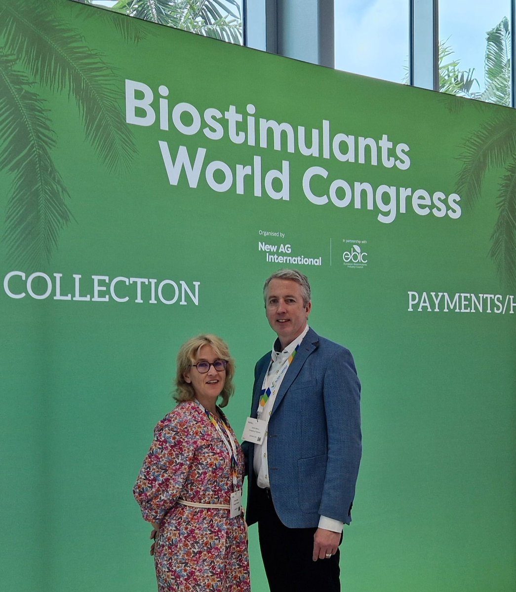 David Barton &amp; Kristen Sukalac are ready to attend the regulatory workshop at the Biostimulants World Congress, which opens with a presentation from Kristen on behalf of EBIC. We are really looking forward to seeing you all there later in the week.
#biostimulants #regulation