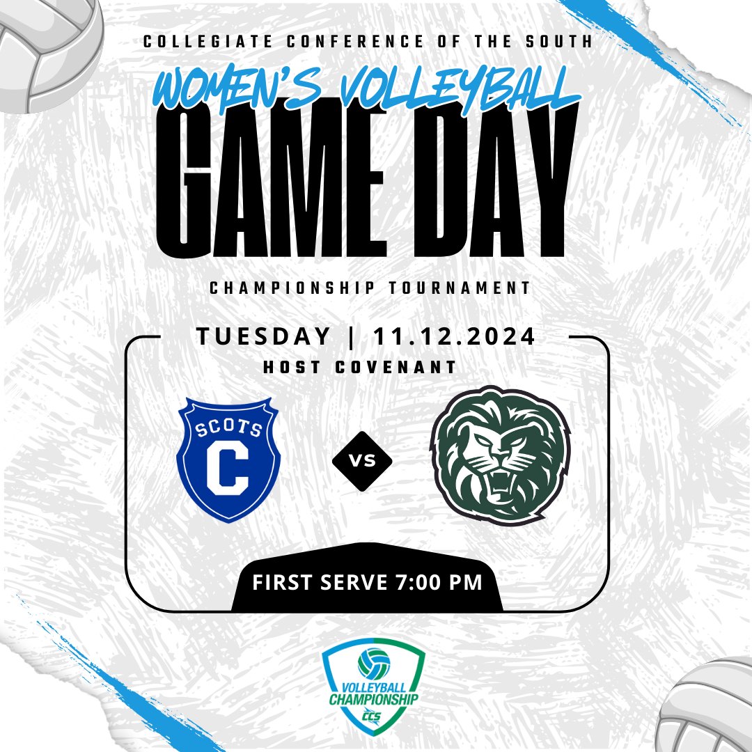 CCofSouth's tweet photo. LET THE GAMES BEGIN! 🏐👏

The 2024 CCS Women's Volleyball Championship Tournament begins today with a lineup of two thrilling matchups. 🏆

Covenant v. Piedmont
Belhaven v. Huntingdon

Who will advance to the semifinals?

#CCS #CCSWVB #CCSChampionships