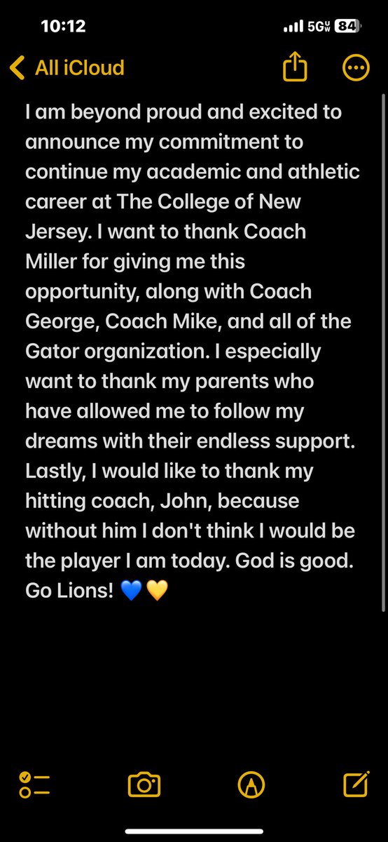 TaylorMenzel28's tweet photo. COMMITTED TCNJ'29 💛💙 https://t.co/ALcthGQjKh