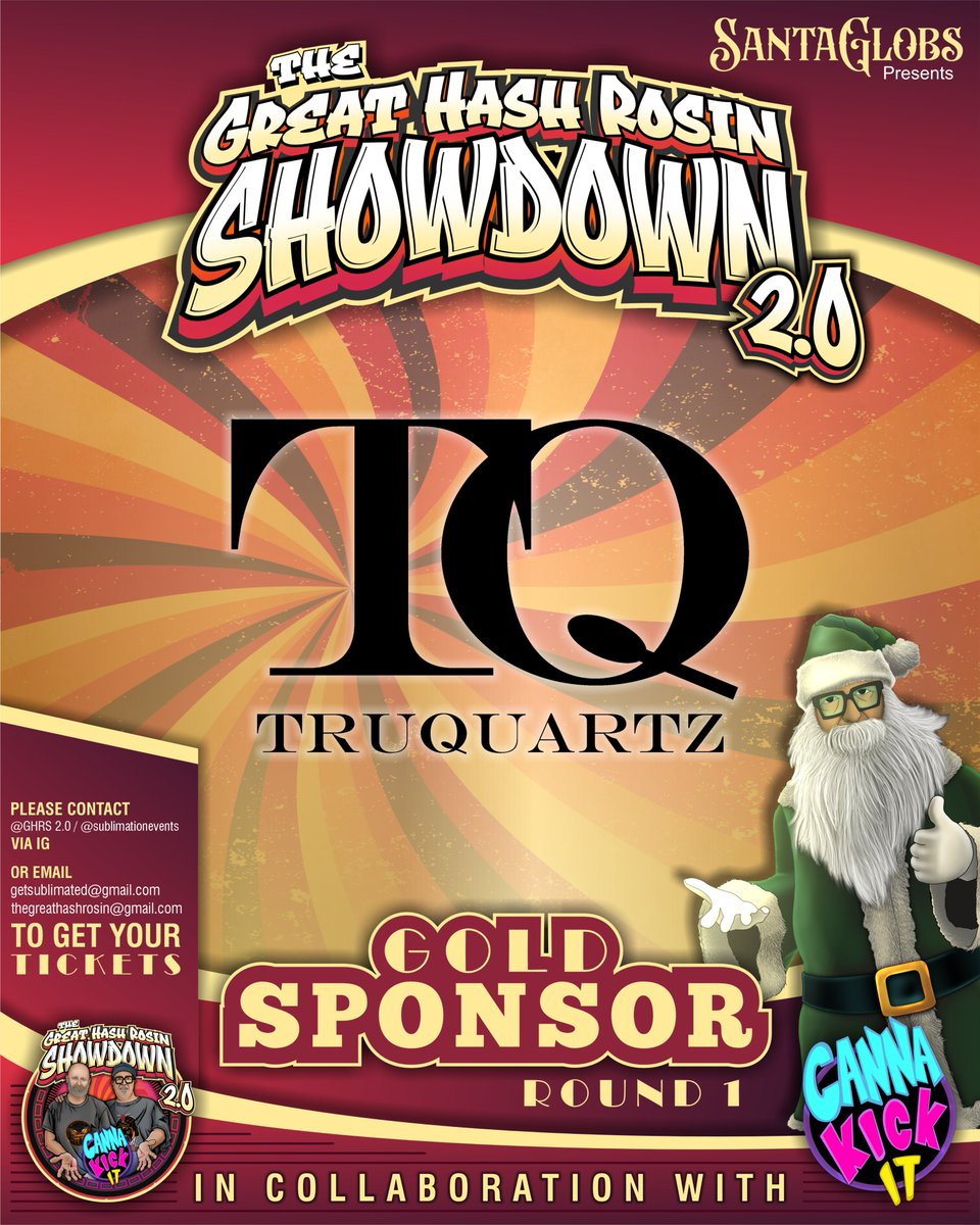 Cannakickit_'s tweet photo. 🌟 Tru Quartz is joining us as a Gold Sponsor, supporting all three rounds of the The Great Hash Rosin Showdown! 🎉

Known for their premium quartz products, Tru Quartz sets the standard in quality and craftsmanship, bringing next-level tools to enthusiasts and pros alike. https://t.co/fICuLaIIty