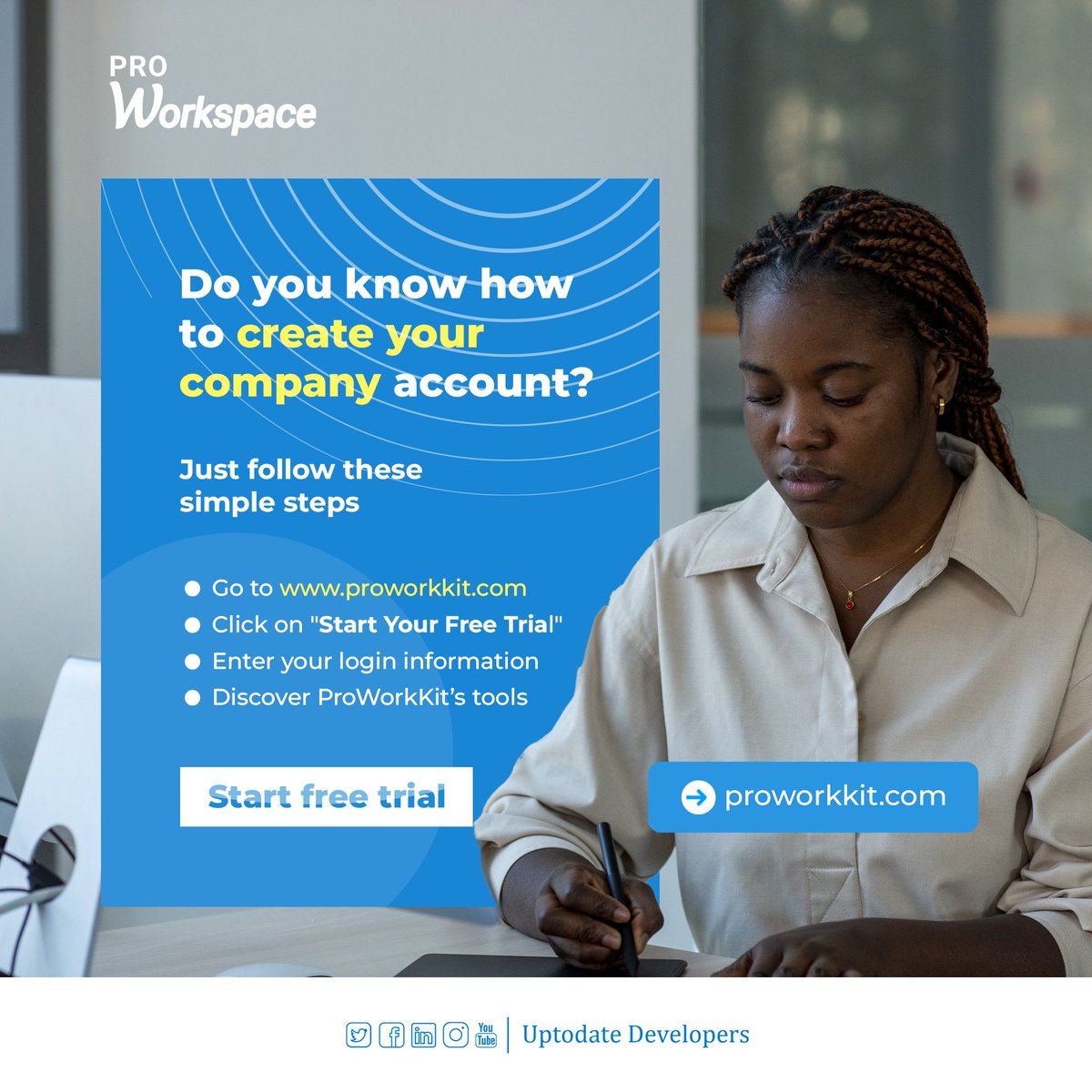 ProWorkspaceapp's tweet photo. Discover how #ProWorkspace can elevate your business operations. Create an account today to start your free trial, and experience #firsthand how our #tools streamline #management and enhance #productivity. Your #business deserves the best. https://t.co/LEJd0c7utS