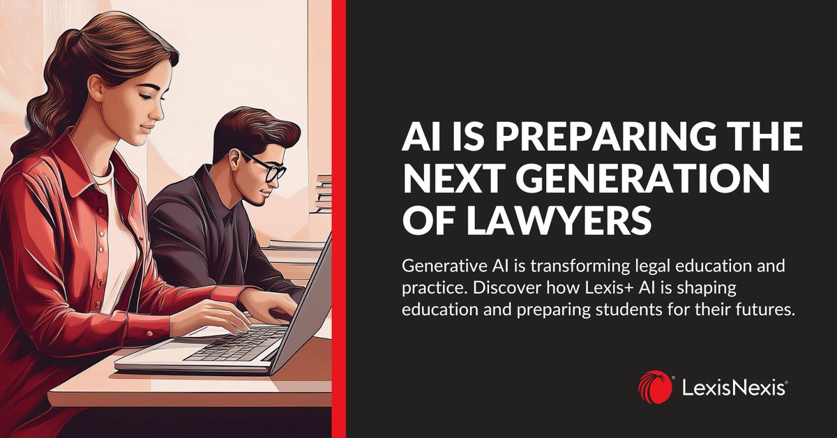 📚 Embracing the AI Revolution in Law: LexisNexis Unveils the Future of Legal Practice. See how this technology is reshaping the legal industry and critical skills needed for the lawyers of tomorrow. lexisnexis.com/html/ai-is-pre…