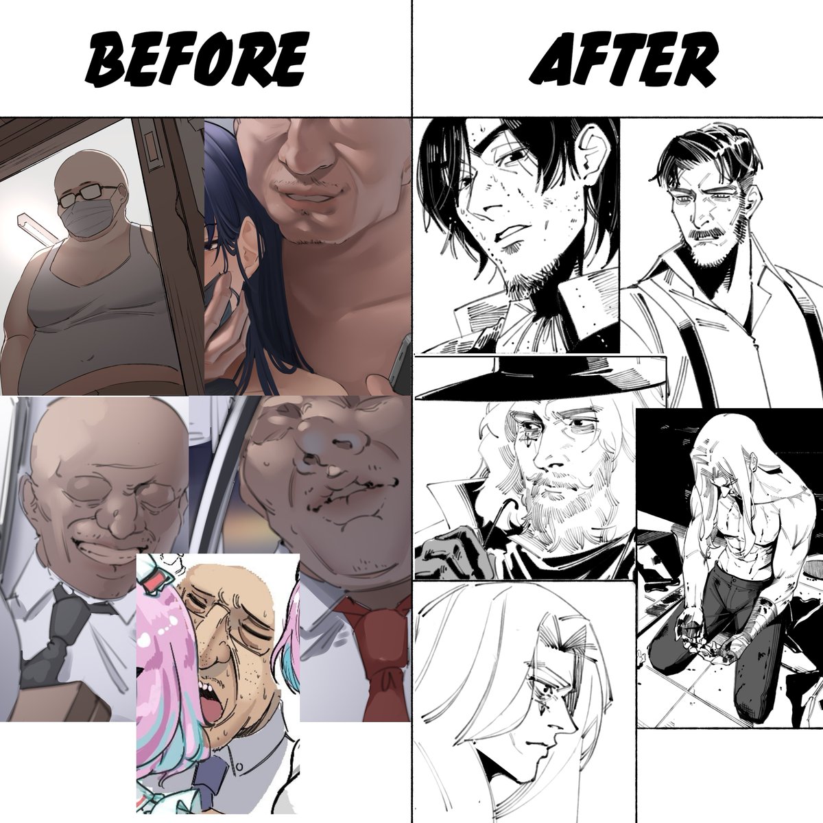 I used to draw a lot of UBs until I realise I also appreciate good looking men. 