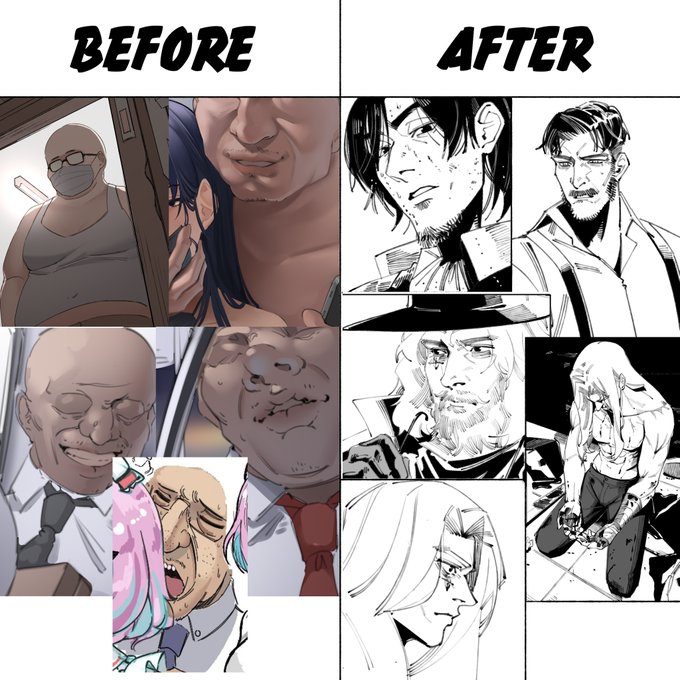 I used to draw a lot of UBs until I realise I also appreciate good looking men. 