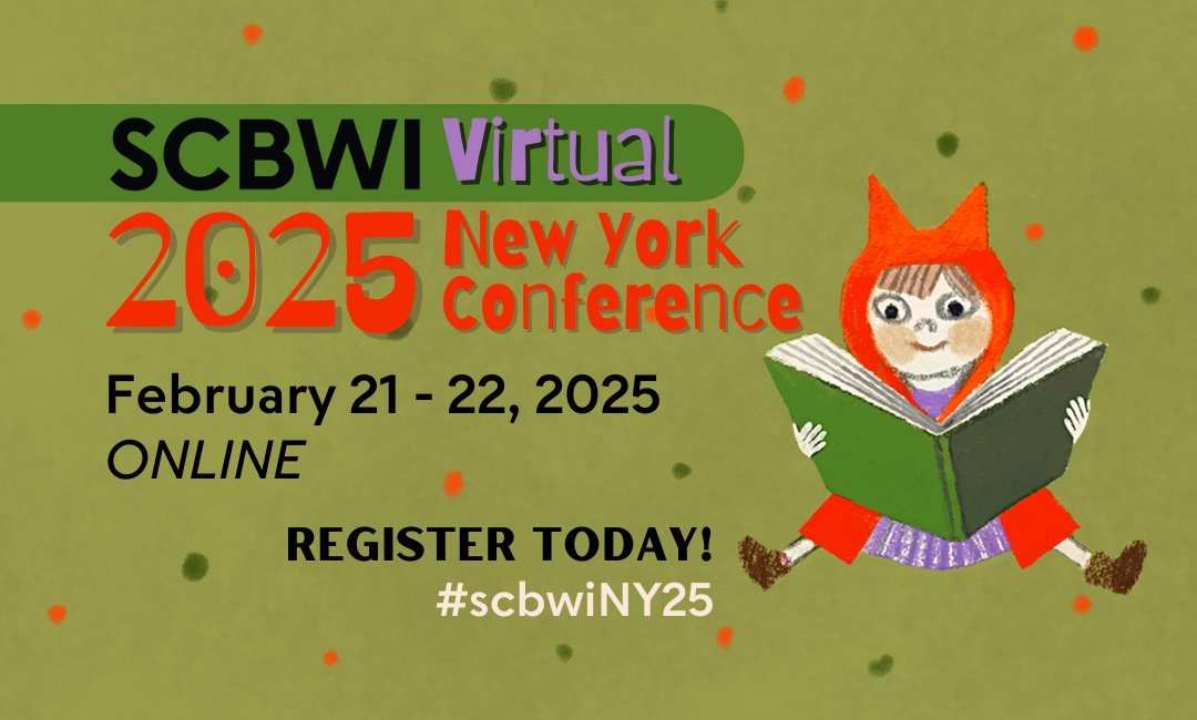 Registration for the Virtual Winter Conference is NOW OPEN.

scbwi.org/events/scbwi-v…

Can't attend live? No problem! Video recordings of all sessions will be available to view on the SCBWI website through March 28, 2025.

Art by Maya Shleifer.

#SCBWINY25 #SCBWI