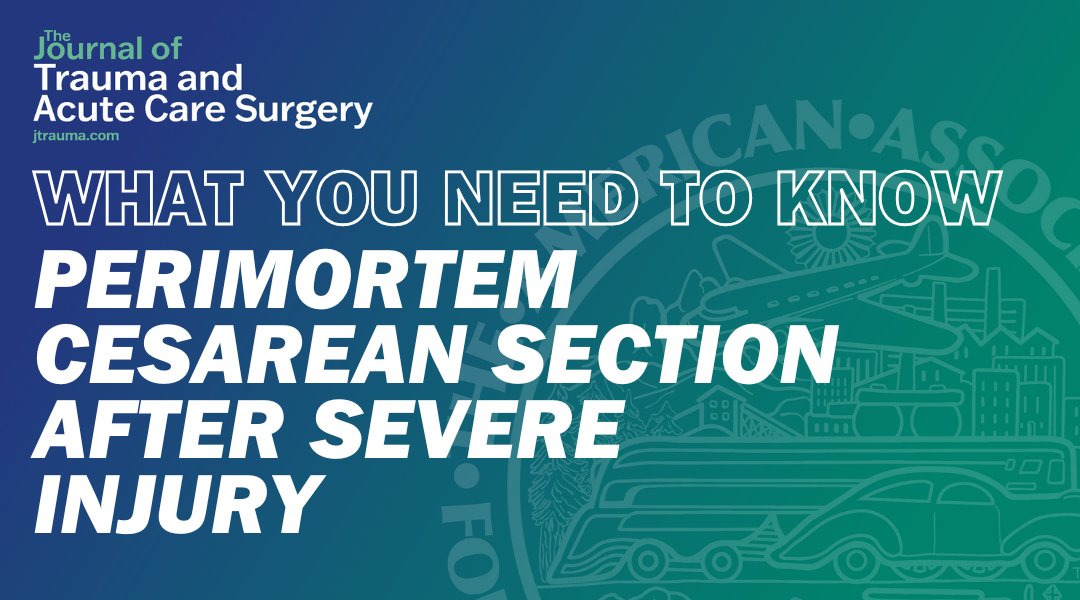 JTraumAcuteSurg's tweet photo. An overview of Perimortem Cesarean Delivery to save the life of both the pregnant patient and fetus. We provide an easy-to-follow algorithm to manage these situations. #Trauma #Pregnancy #PMCD #RegionsHospital @NicholasJLarson

https://t.co/d9ExpScHrH https://t.co/wvTSUzC2Kb
