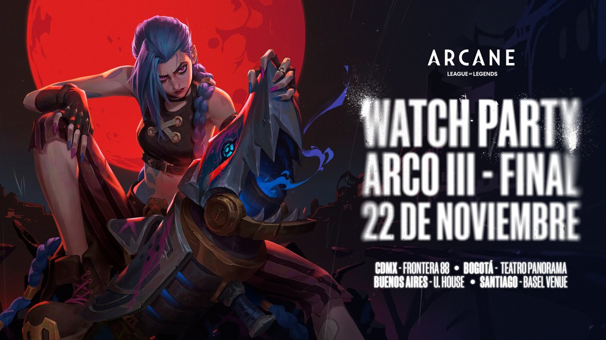 Un final de temporada épico merece un evento igual de épico. Aparta la fecha y atraviesa tu hexgate más cercano para acompañarnos el 22 de noviembre en la Watch Party, donde veremos juntos el Acto 3.

¡Pronto más información!