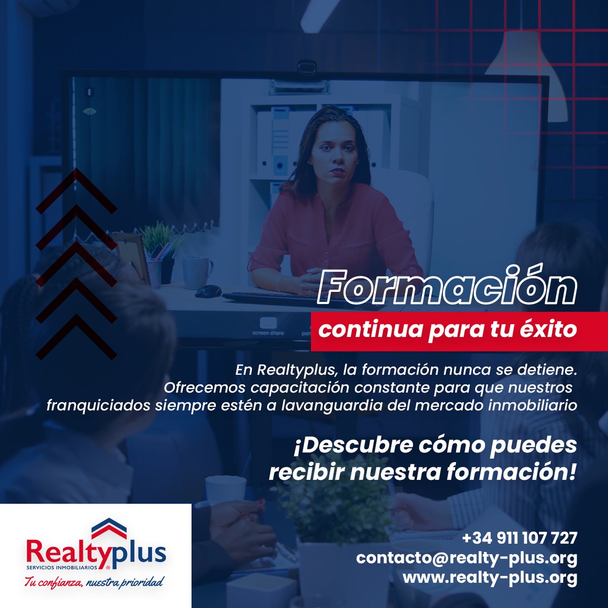 gruporealtyplus's tweet photo. Ofrecemos formación continua a nuestros franquiciados para que siempre estén un paso adelante en el mercado inmobiliario.

¡Únete a nosotros y sigue creciendo!

#RealtyPlus #FormacionInmobiliaria #CapacitaciónContinua #Franquicias #CrecimientoInmobiliario https://t.co/RL7xQDyqXl