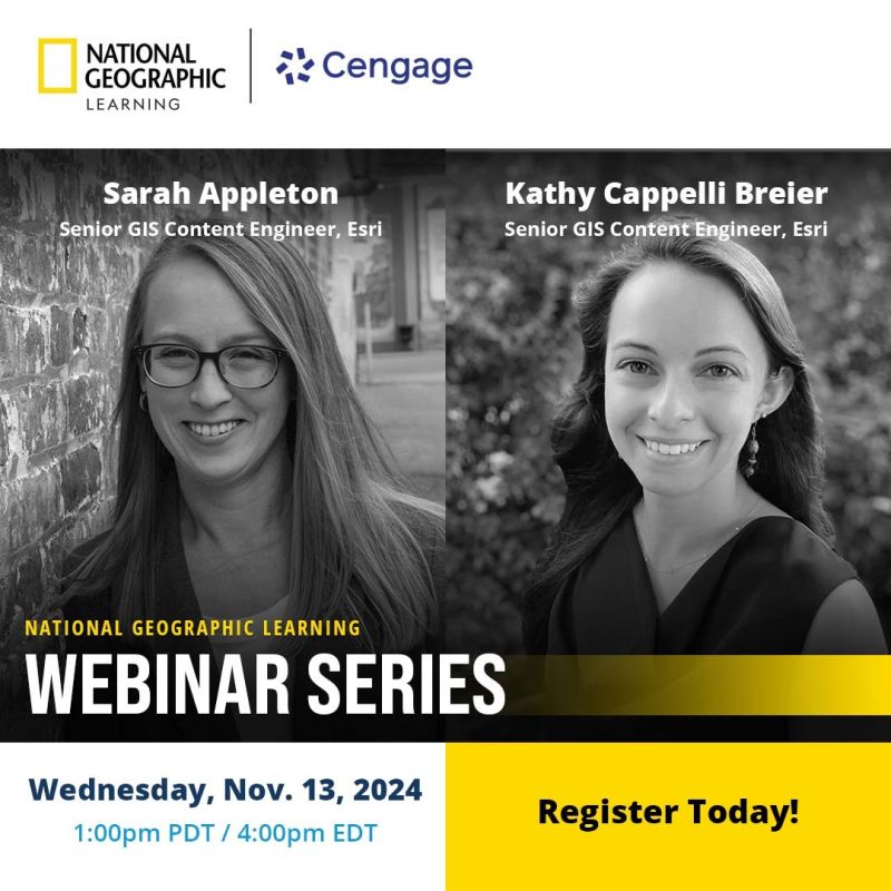 GISEd's tweet photo. Tune in for our upcoming webinar with @NatGeo this Wednesday at 4:00 PM (ET) for an in-depth look at #NatGeoMapMaker. Discover how this free application equips students to explore various topics through advanced #GIS technology: https://t.co/h721fZFf14
#MapMaker #Webinar https://t.co/9vBHf6NKbh