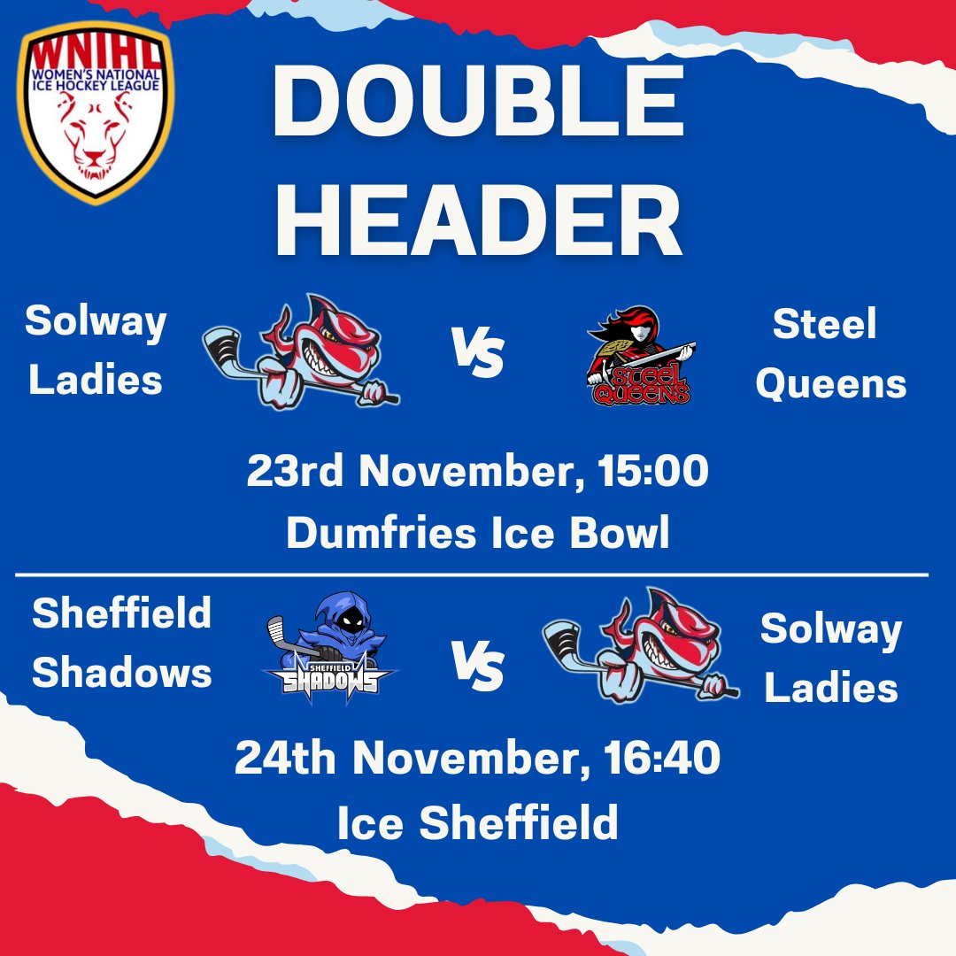 The girls are away on a double header later in November. Come along and show your support if your in the area 👏📣