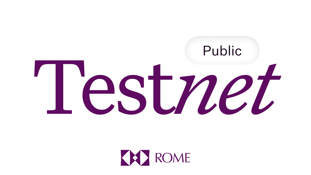 Rome (@romeprotocol) on Twitter photo 1/ ๐๏ธ Romeโs Public Testnet is Now Live ๐๏ธ
The gates to Romeโs Public Testnet are open.
๐จโ๐ป Developers, ๐ต๏ธโโ๏ธ searchers, and ๐งฉ solvers, can start building EVM L2s and Network Extensions on Solana, use Solana as shared sequencer underneath, build interop applications that unlocks 1/ ๐๏ธ Romeโs Public Testnet is Now Live ๐๏ธ
The gates to Romeโs Public Testnet are open.
๐จโ๐ป Developers, ๐ต๏ธโโ๏ธ searchers, and ๐งฉ solvers, can start building EVM L2s and Network Extensions on Solana, use Solana as shared sequencer underneath, build interop applications that unlocks