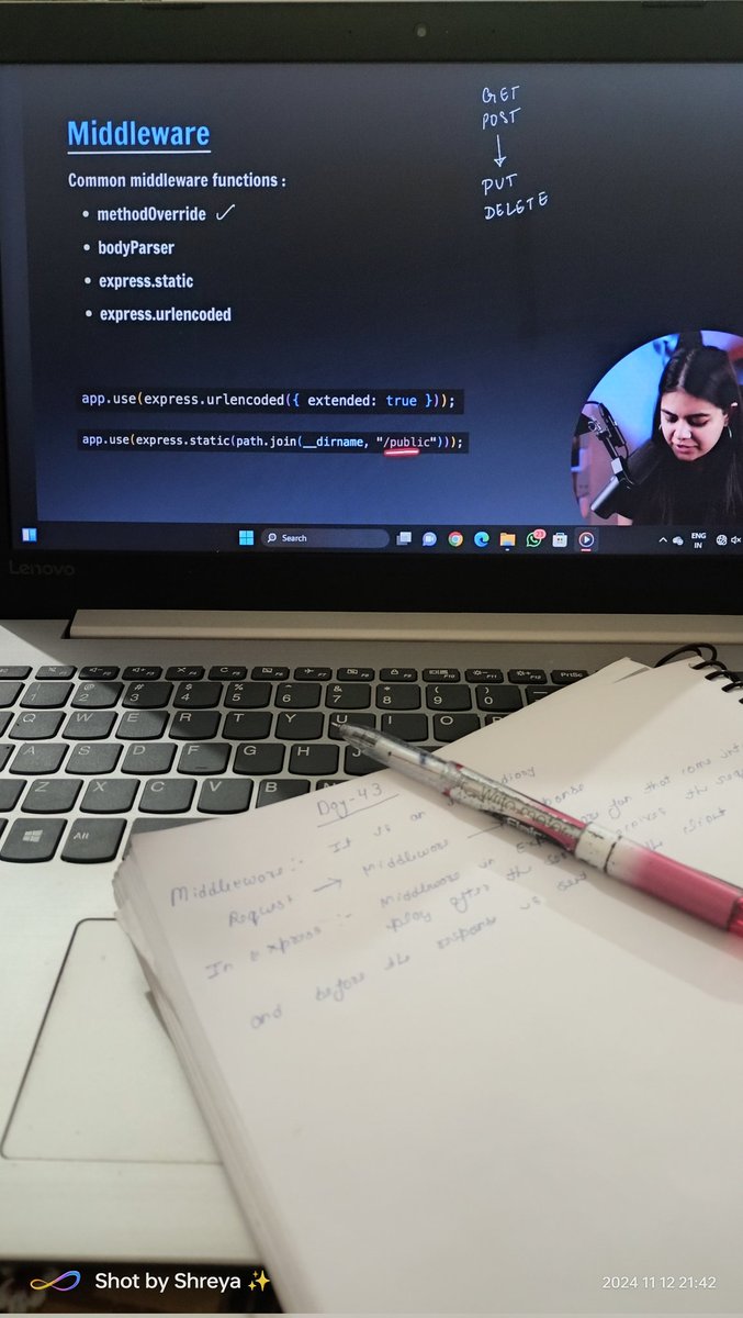 shreya76861's tweet image. Day-28✅
Middleware,API token, Error Handling.

#50daysofcode #apnacollege 
#shraddhakhapra