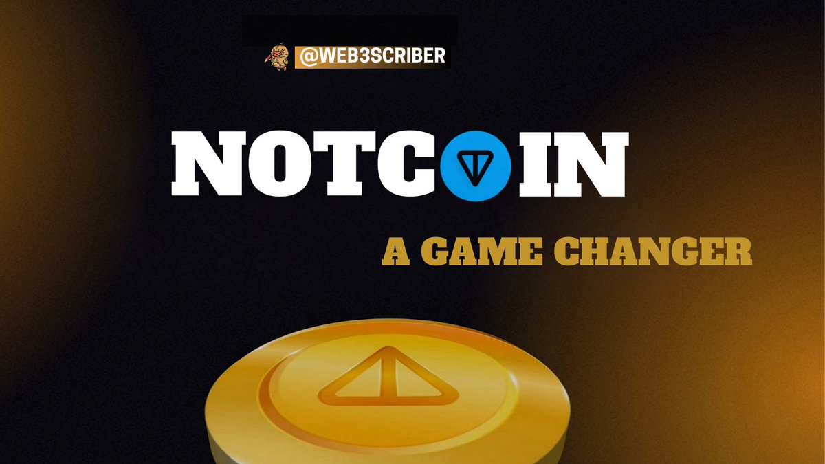 Web3Scriber's tweet photo. 𝐍𝐨𝐭𝐜𝐨𝐢𝐧 𝐢𝐬 𝐭𝐡𝐞 𝐠𝐚𝐦𝐞 𝐜𝐡𝐚𝐧𝐠𝐞𝐫

In the midst of the market dip, a new project with creative innovation popped up.

At first, many believed it would be DUST (a project that launched very low) and not USDT.

@notcoin $NOT https://t.co/OzDueS0qc7