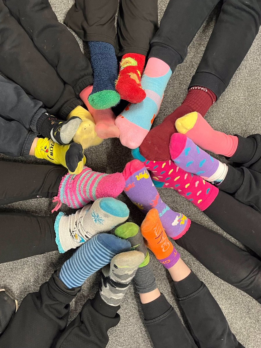 St Edmund’s had their odd socks on today to raise awareness around bullying. At St Edmund’s everyone is different and everyone is equal #AntiBullyingWeek