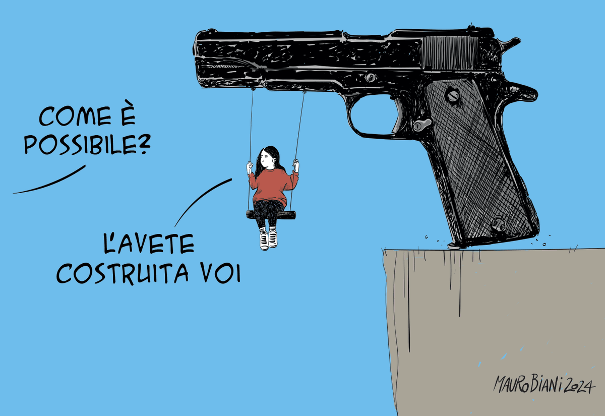 #bambini #educazione #disuguaglianze #pistole #armi #Stato #camorra 
La parabola di questo tempo dannato.
Oggi su <a href="/repubblica/">Repubblica</a>