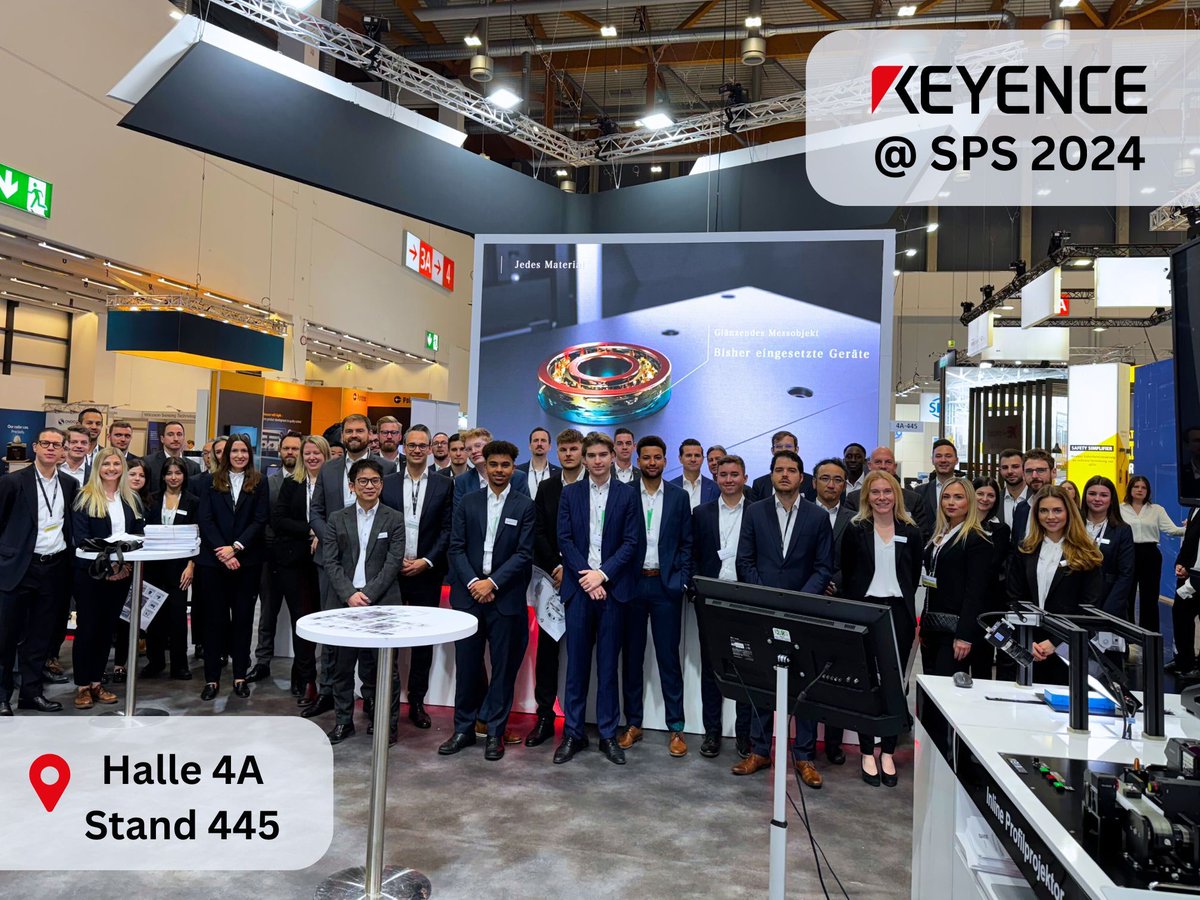 KEYENCE Deutschland (@keyenced) on Twitter photo Startschuss für die SPS2024 in Nürnberg - Wir sind dabei! 🚀
 
Besuchen Sie uns am Stand 445 in der Halle 4A, um einen detaillierten Einblick in die Möglichkeiten unserer Produkte zu erhalten.
Wir freuen uns Sie zu treffen! 😊
 
#keyence #innovation #exhibition #teamwork Startschuss für die SPS2024 in Nürnberg - Wir sind dabei! 🚀
 
Besuchen Sie uns am Stand 445 in der Halle 4A, um einen detaillierten Einblick in die Möglichkeiten unserer Produkte zu erhalten.
Wir freuen uns Sie zu treffen! 😊
 
#keyence #innovation #exhibition #teamwork